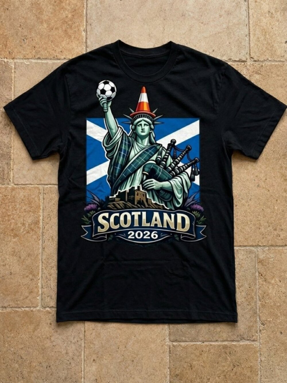 Scotland Football World cup Liberty Cone Womens Mens T-shirt Unisex